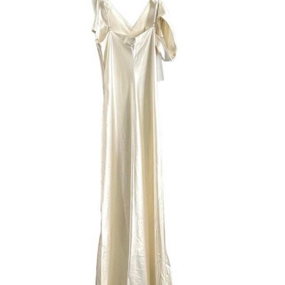 Reformation Ronda Silk Dress Wedding Ivory - Picture 12 of 12